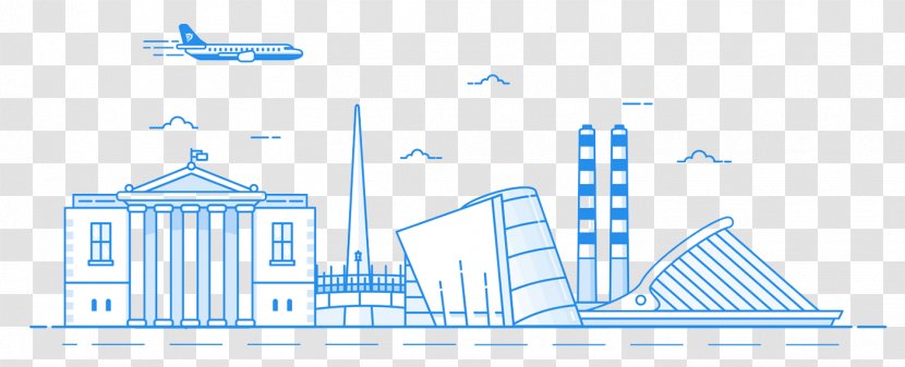 Dublin Paris Illustration - Property - City Building Transparent PNG