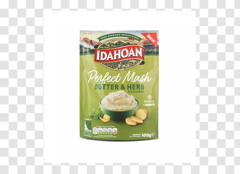 Mashed Potato Vegetarian Cuisine Condiment Flavor Herb - Butter Transparent PNG