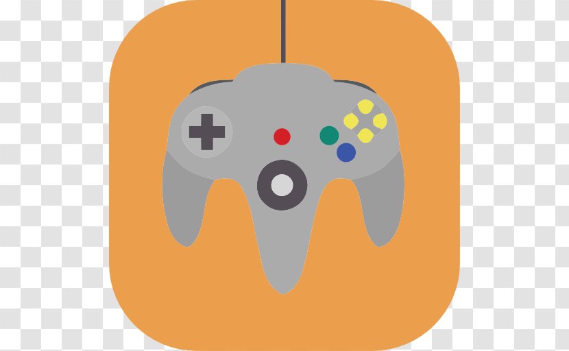 Game Controllers Home Console Accessory Clip Art - Orange - Design Transparent PNG