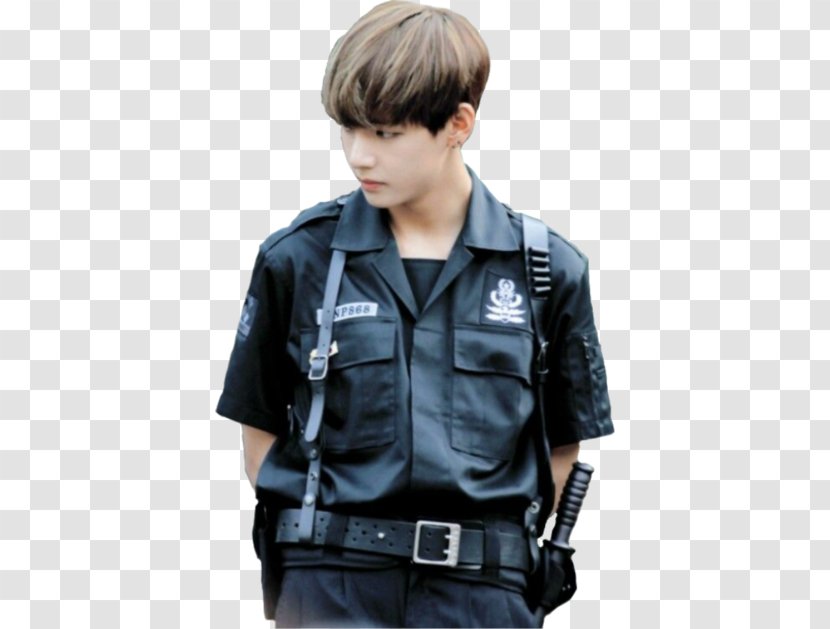 Kim Taehyung Police Officer BTS - Military Uniform Transparent PNG