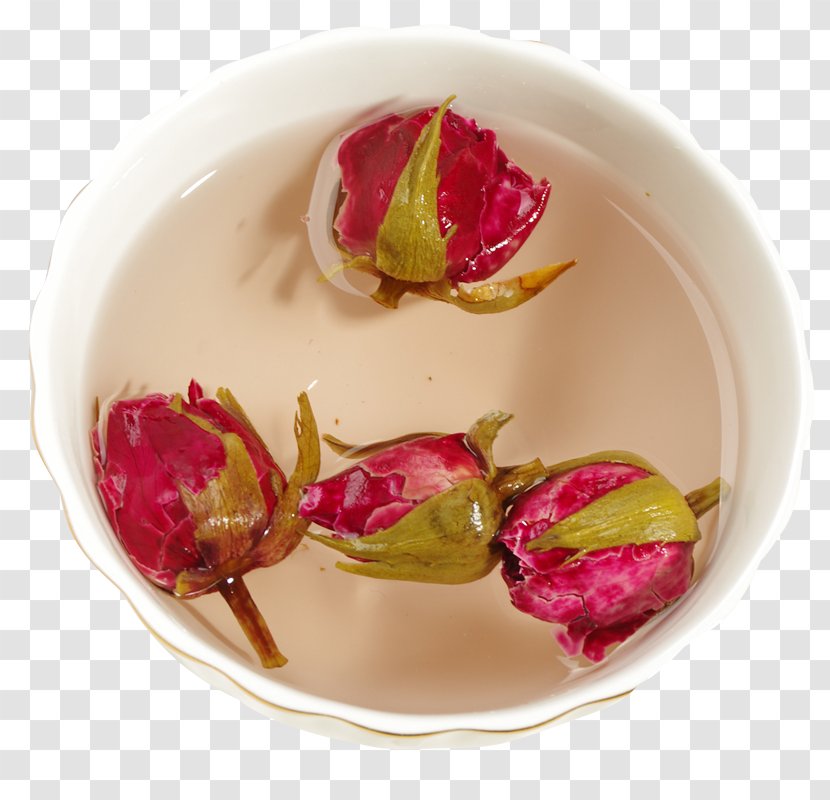 Flowering Tea Download - Dishware - Cup Of Rose Transparent PNG