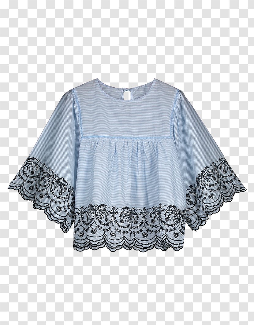 Blouse Sleeve Smock-frock Embroidery Collar - CHINESE CLOTH Transparent PNG