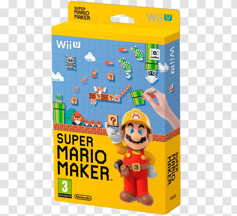 Super Mario Maker Bros. New Bros Wii U - Nintendo - Box Transparent PNG