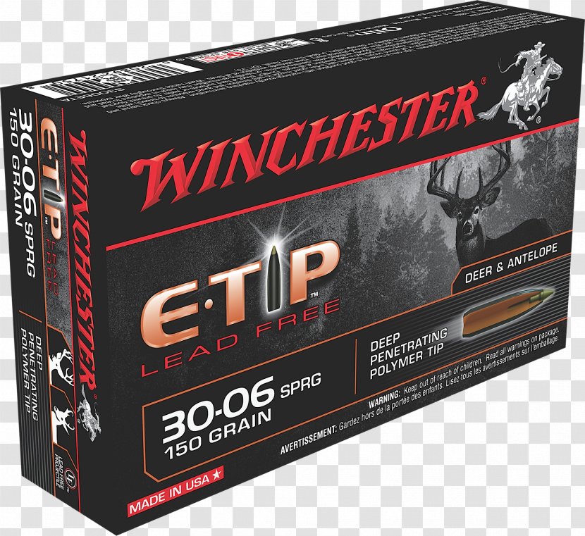 .30-06 Springfield Winchester Repeating Arms Company .270 .308 Ammunition - Frame Transparent PNG
