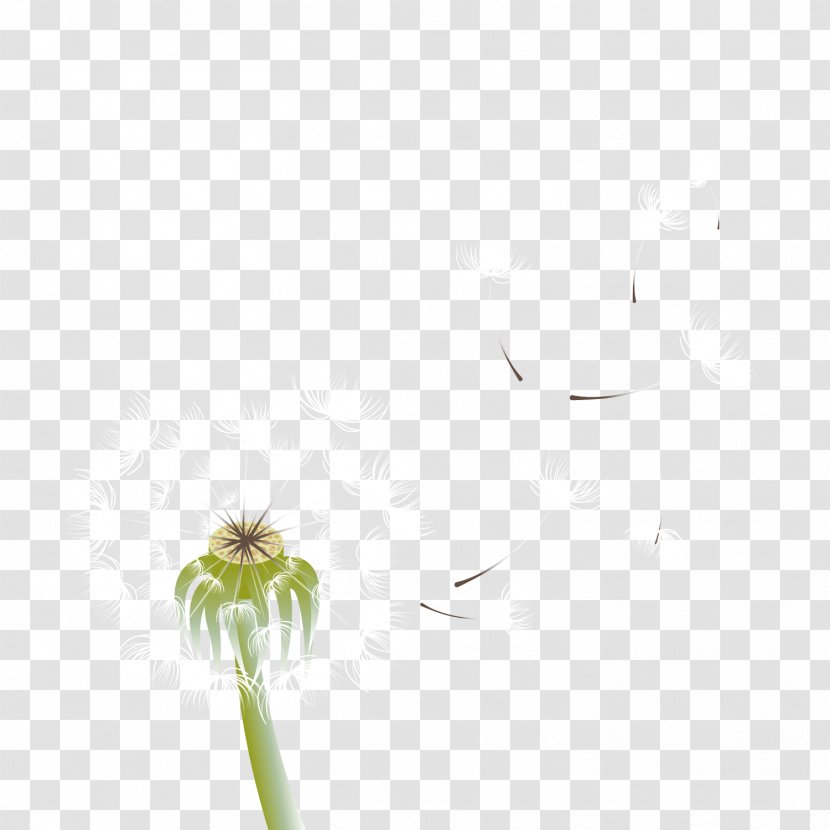 Green Flooring Pattern - Vector Dandelion Transparent PNG