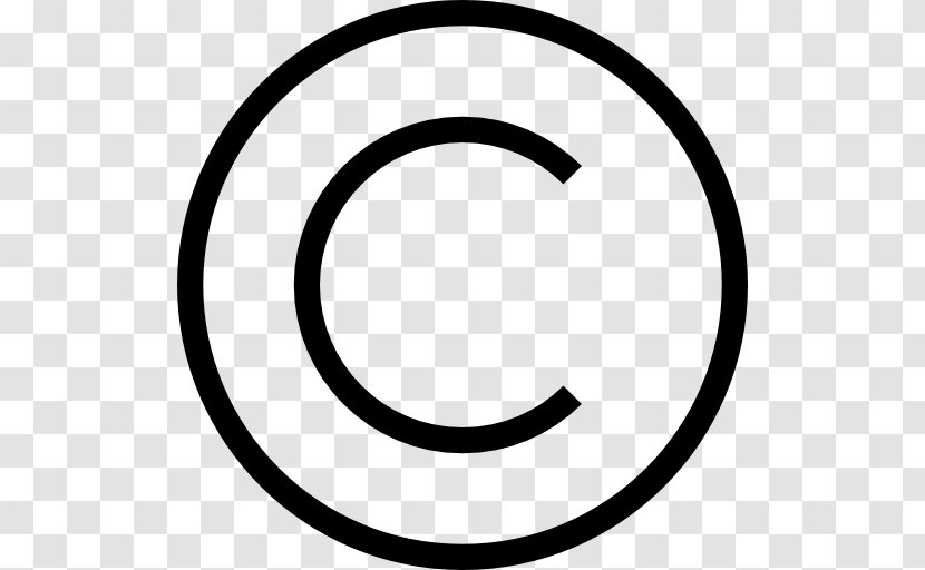 Monochrome Photography Circle Rim - White - Copyright Transparent PNG