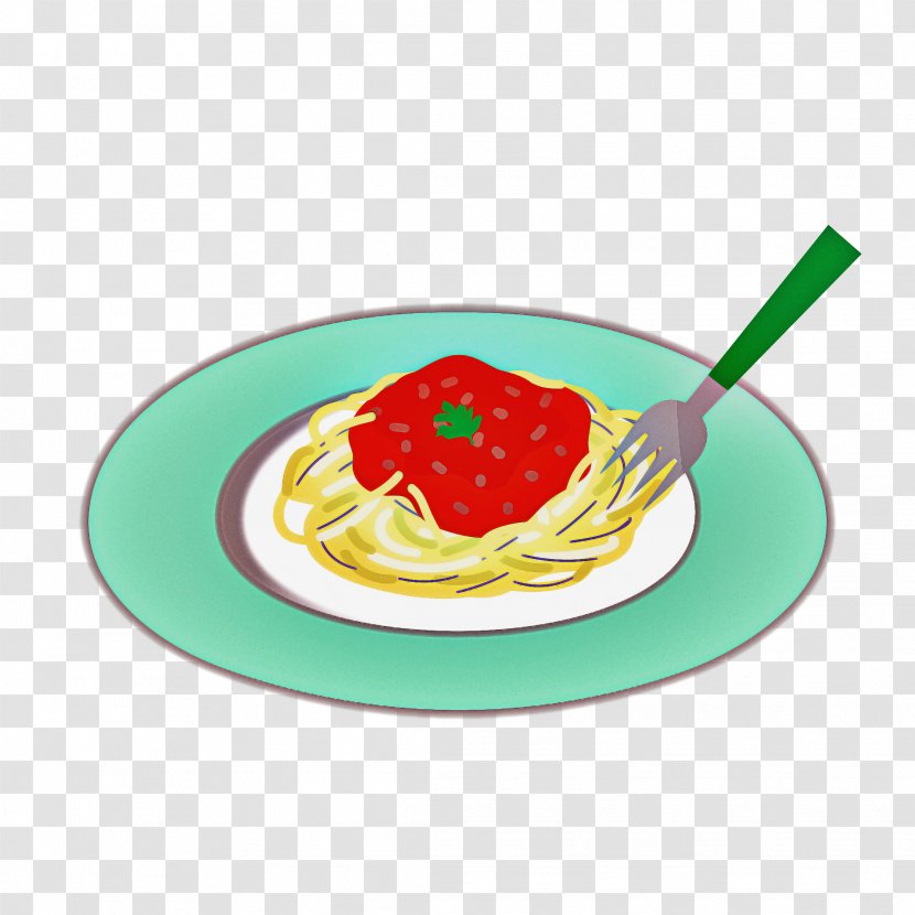 Food Dish Cuisine Spaghetti Tableware - Dishware - Cutlery Transparent PNG