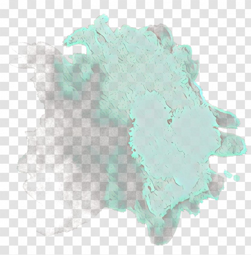 Aqua Turquoise Green Mineral - Cartoon - Map Transparent PNG