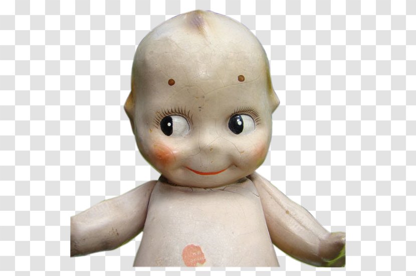 Rose O'Neill Doll Kewpie Figurine Chalkware - Face Transparent PNG