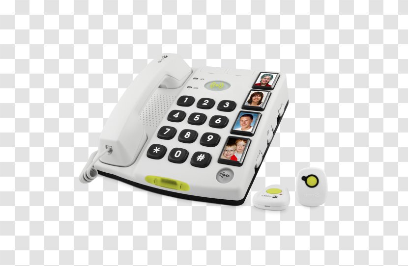 Doro Secure 580 Home & Business Phones DORO Care SecurePlus Telephone - Mobile - Secureplus Transparent PNG
