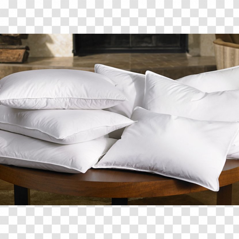 Pillow Down Feather Bed Sheets Cushion Comforter - Linens Transparent PNG