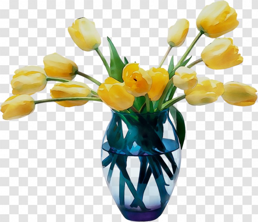 Tulip Floral Design Vase Cut Flowers - Artifact Transparent PNG