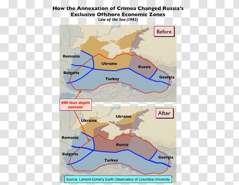 Ukraine Russia Black Sea Crimea Exclusive Economic Zone - Area - Map Transparent PNG