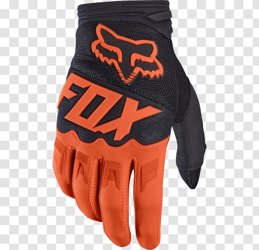 Glove Fox Racing Motocross Clothing Motorcycle - Downhill Mountain Biking Transparent PNG