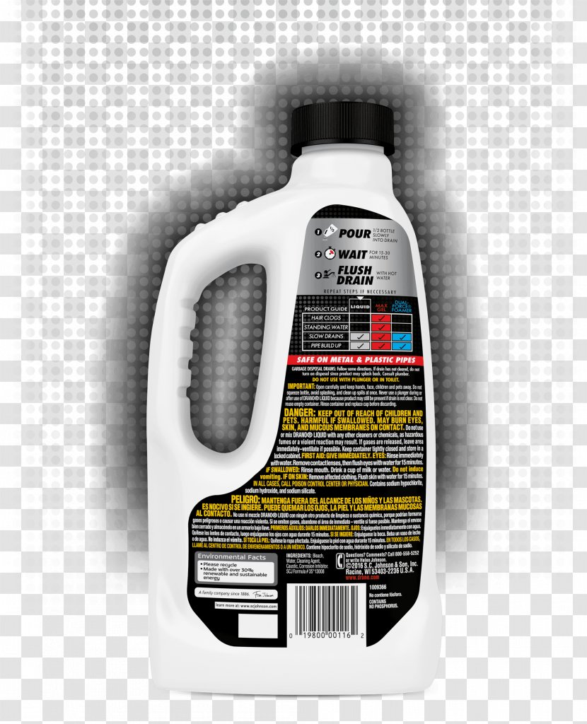 Drain Cleaners Drano Cleaning - Toilet Cleaner Transparent PNG