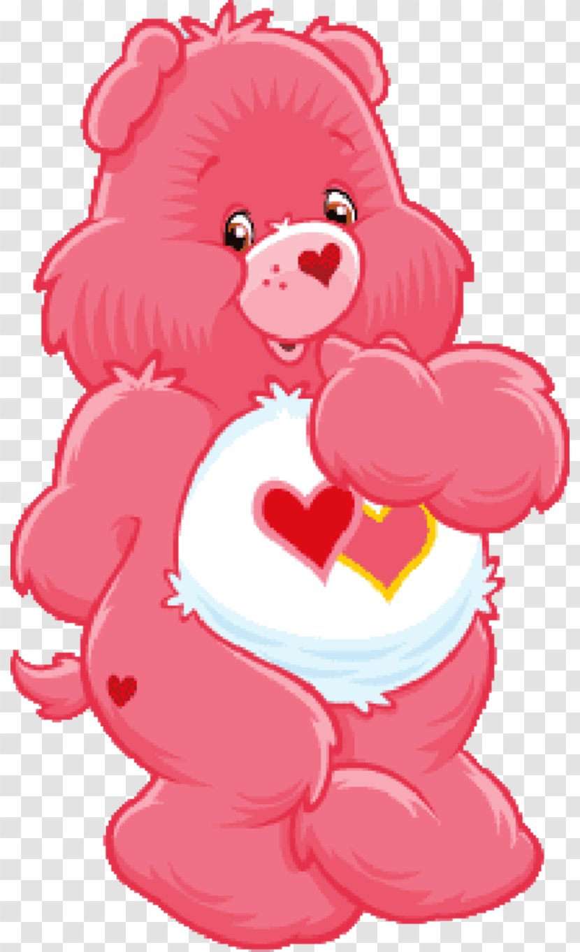 Care Bears Love-A-Lot Bear Animation Clip Art - Watercolor Transparent PNG