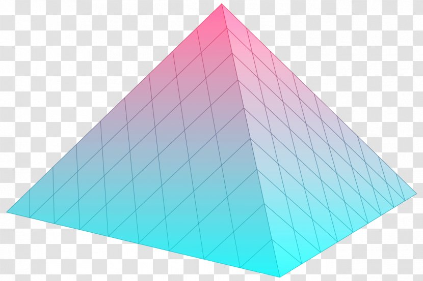 Triangle Teal Turquoise Line - Aesthetic Transparent PNG