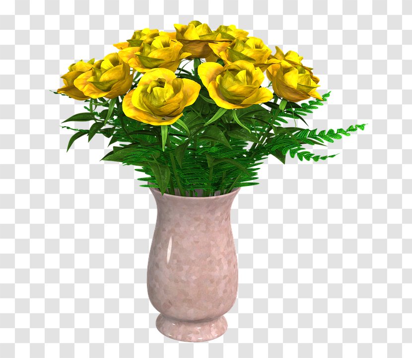 Clip Art Vase Image Flower - Arrangement - Summer Transparent PNG