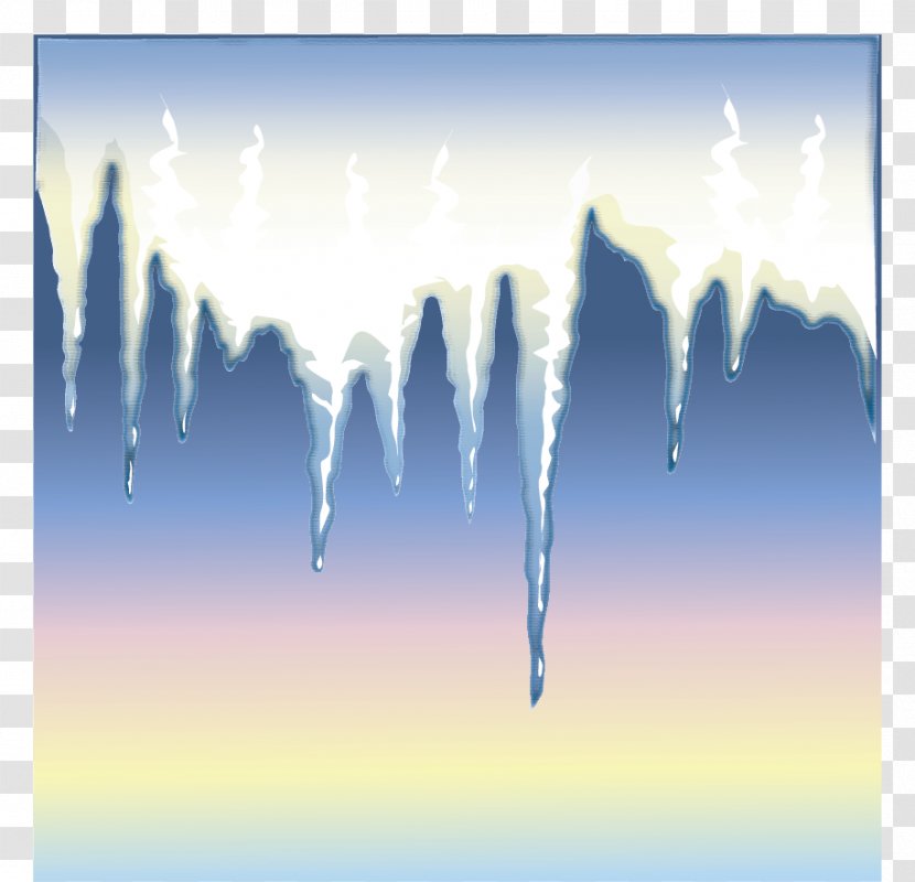 Icicle Desktop Wallpaper Clip Art - Freezing - Daytime Transparent PNG