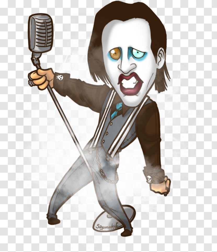 Marilyn Manson Art Musician Mechanical Animals Bowling For Columbine - Silhouette - Vector Transparent PNG