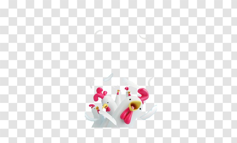 Chicken Rooster - Idea - Pink Comb Cute Chick Transparent PNG