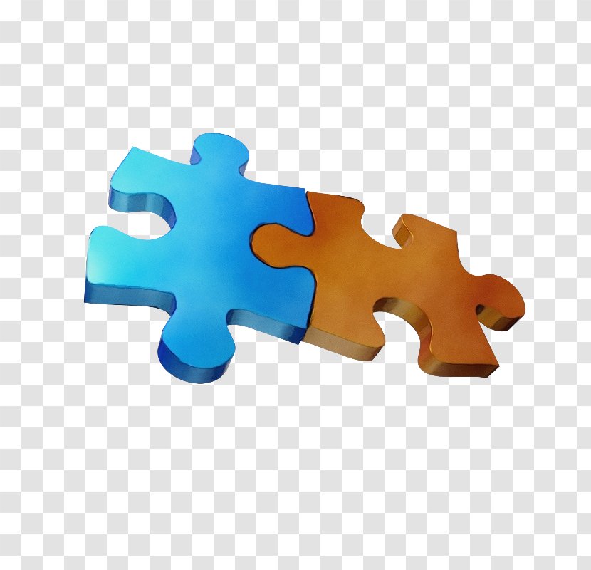 Jigsaw Puzzle Turquoise Toy - Symbol - Electric Blue Transparent PNG