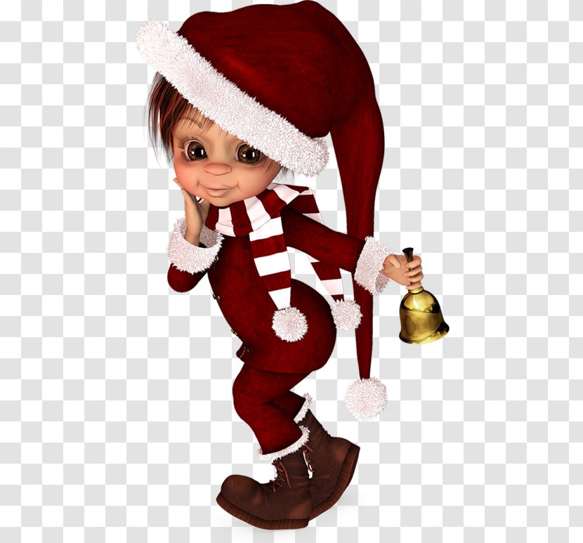 Christmas Elf Doll Clip Art - Santa Claus Transparent PNG