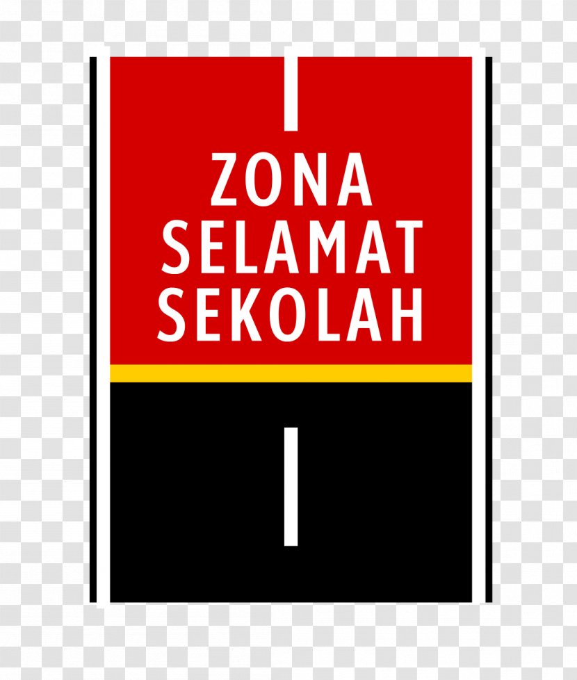 Road Surface Marking Indonesia School Zone Traffic Sign - Symbol Transparent PNG
