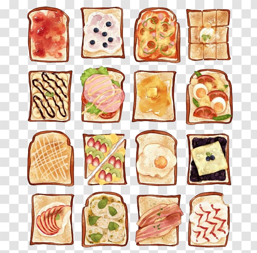 Breakfast Food Sandwich Sloppy Joe Illustration - Finger - A Toast Transparent PNG