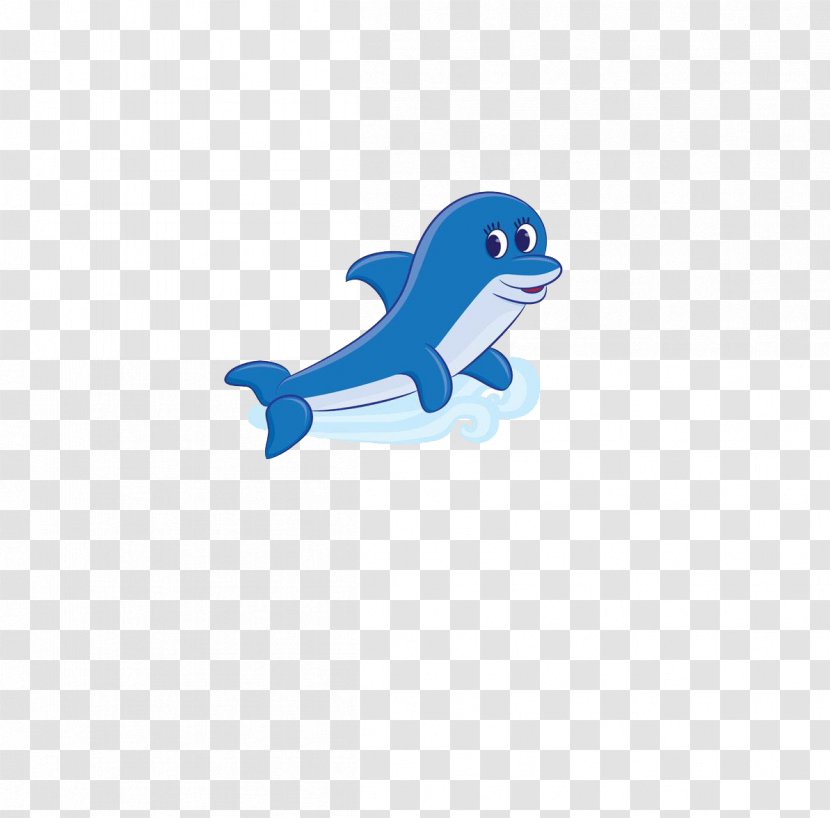 Cartoon Aquatic Animal Drawing Clip Art - Logo - Riding A Dolphin Transparent PNG