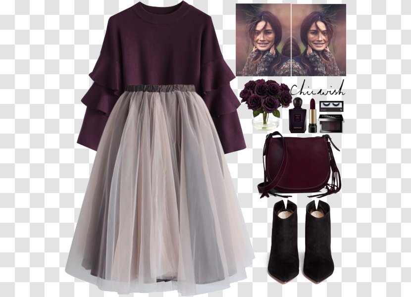 Skirt Clothing Cocktail Dress Designer - Tree - Pleated And Matching Bag Transparent PNG