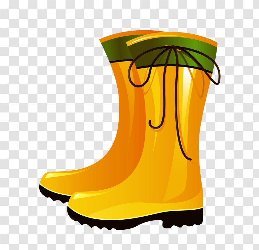Footwear Yellow Rain Boot Shoe Transparent PNG