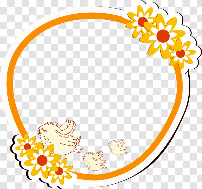 Daisies Frame Flower Frame Floral Frame Transparent PNG