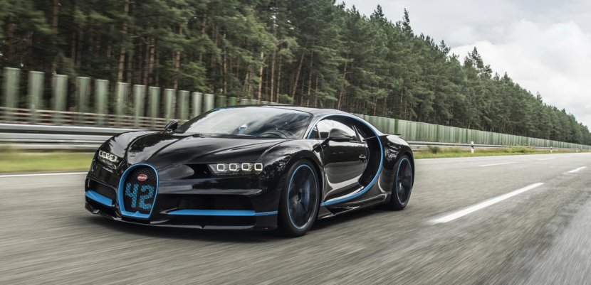 2011 Bugatti Veyron Molsheim Chiron Car - Production Speed Record Transparent PNG