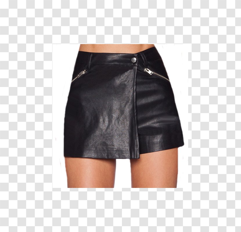 Pencil Skirt Shorts Waist Top - Leather Transparent PNG