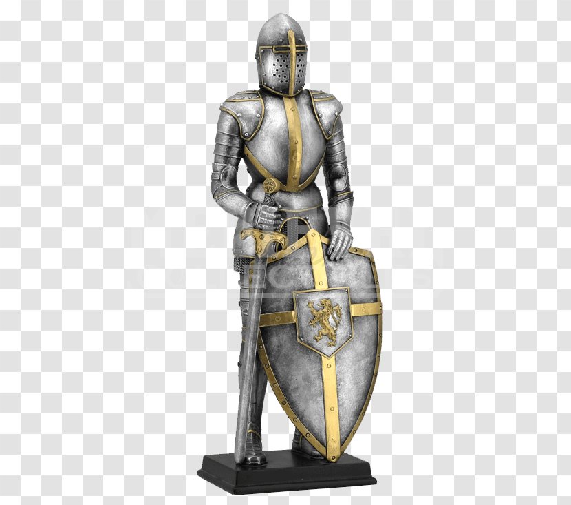 Middle Ages Knight Statue King Arthur Sculpture - Shield Transparent PNG