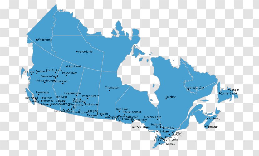 Canada Map Clip Art - Area Transparent PNG