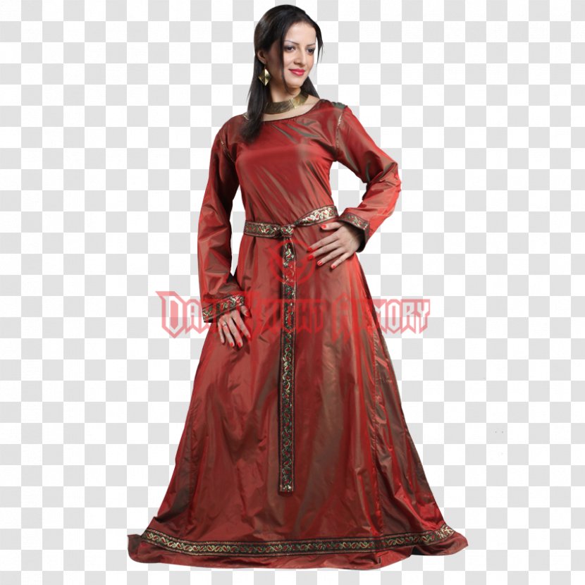 Gown Dress Sleeve Lace English Medieval Clothing - Wedding - Women Transparent PNG