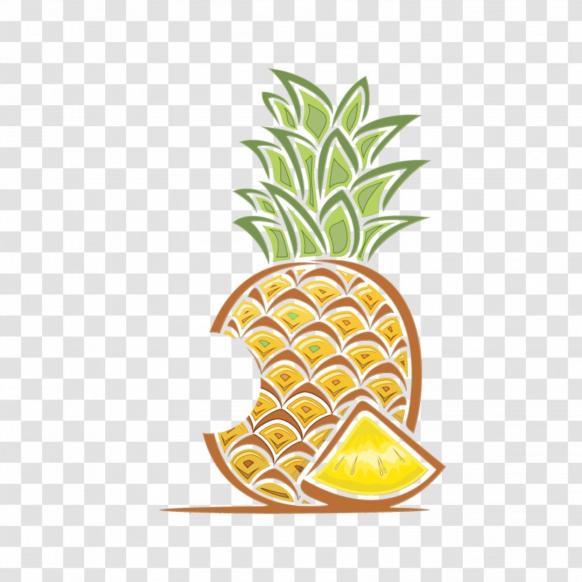 Leaf Watercolor - Ananas - Poales Food Transparent PNG