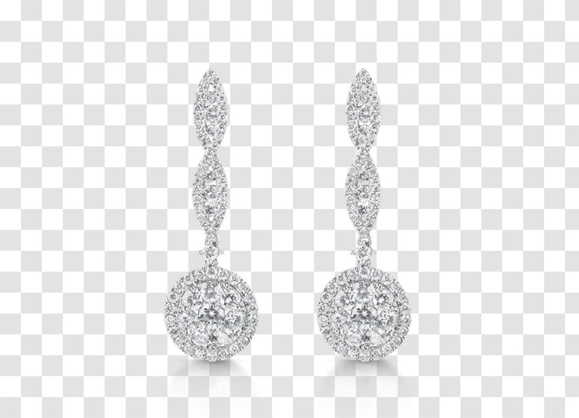 Earring Jewellery Wedding Dress Diamond Cut - Earrings Transparent PNG