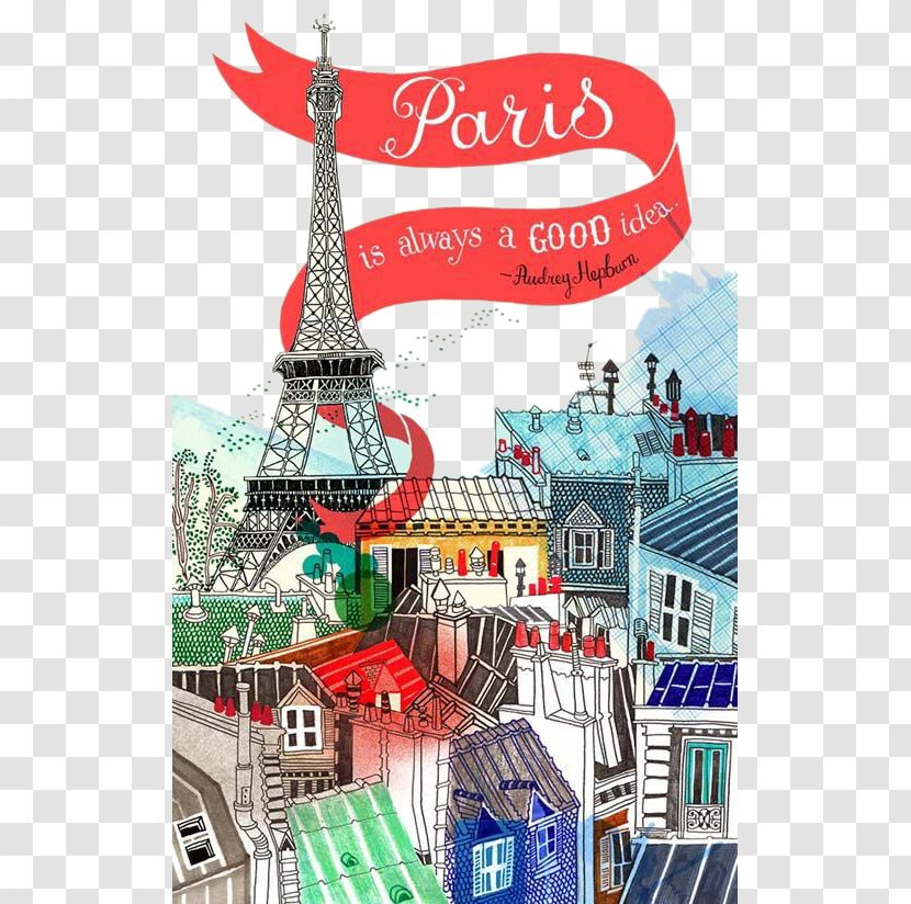 Paris Is Always A Good Idea. Drawing Art Illustration - Views Transparent PNG