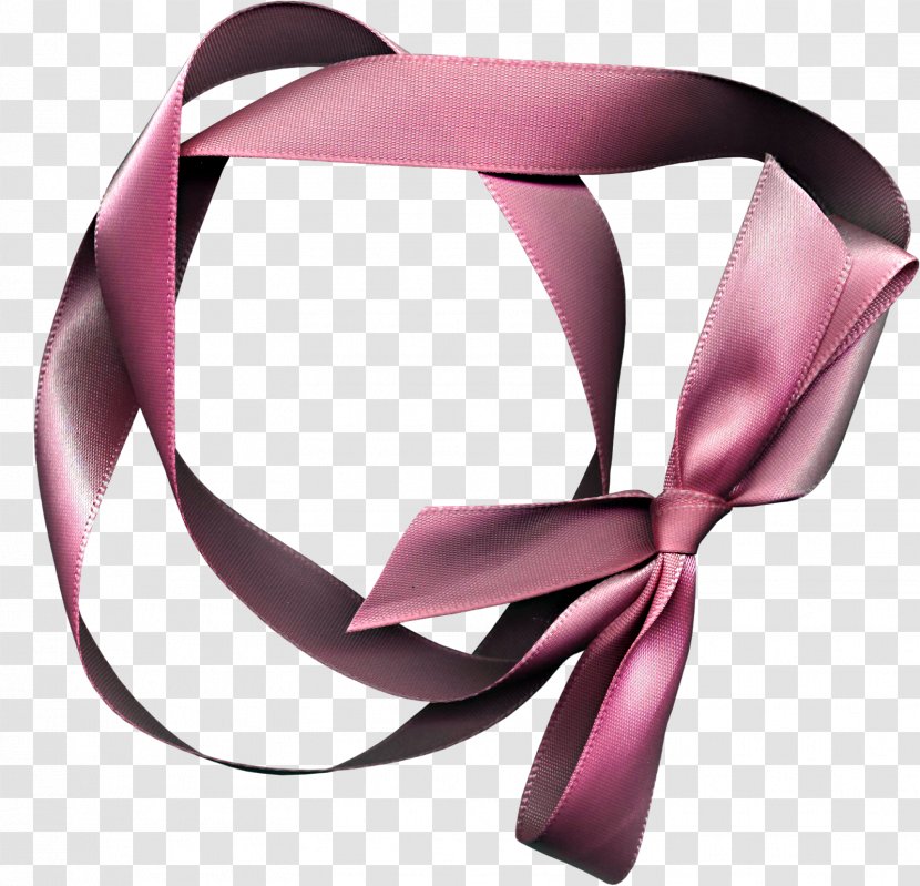 Ribbon Silk Purple Pink - Satin Transparent PNG