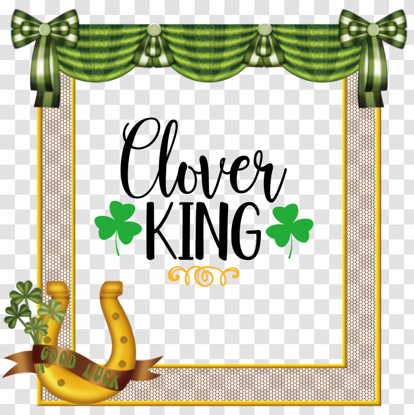 Clover King St Patricks Day Saint Patrick Transparent PNG