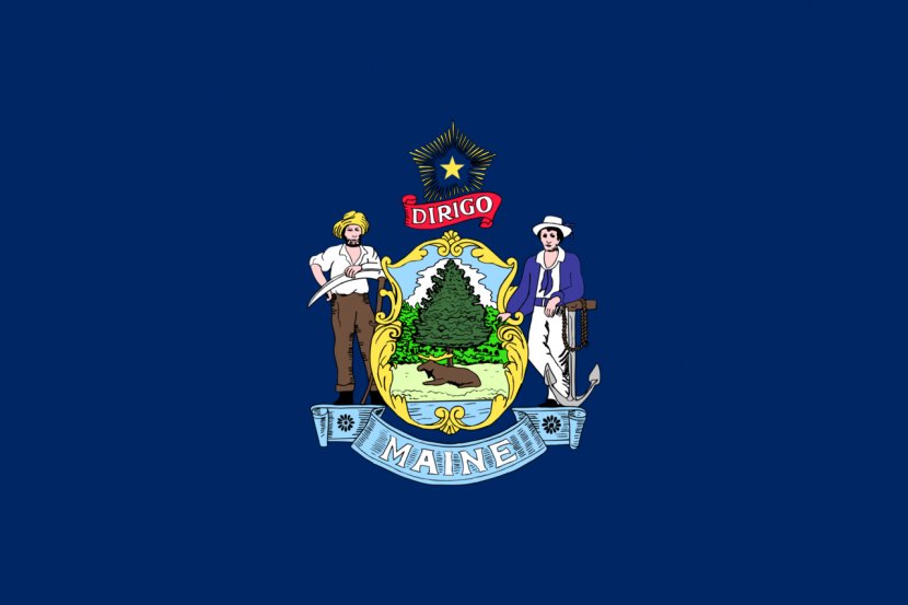Flag Of Maine State The United States - Harbor Seal Transparent PNG