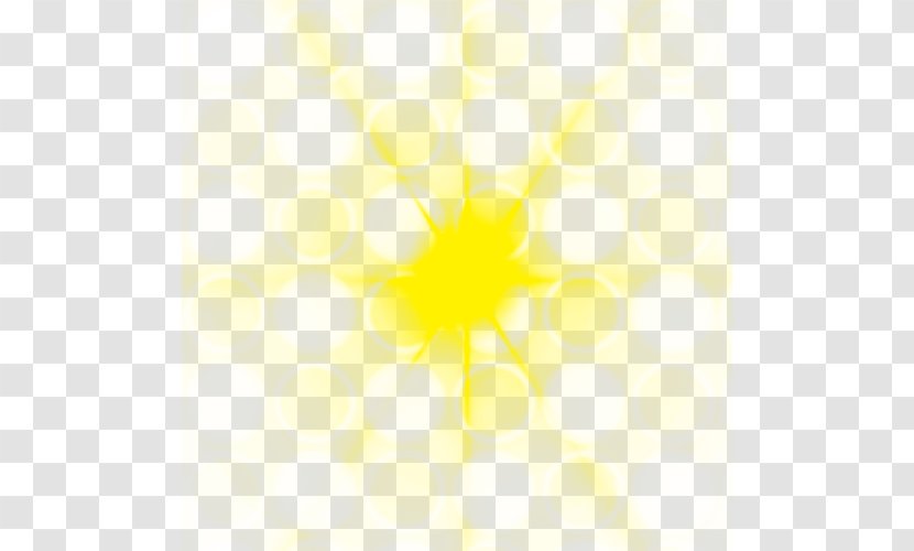 Sunlight Sky Yellow Pattern - Computer - Cross Light Effect Transparent PNG