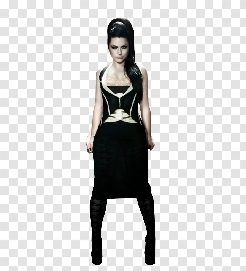 Amy Lee Little Black Dress Evanescence Fashion Photo Shoot - Frame Transparent PNG