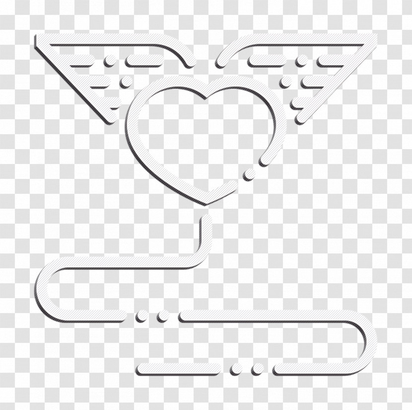 Heart Icon Angel Icon Love Icon Transparent PNG