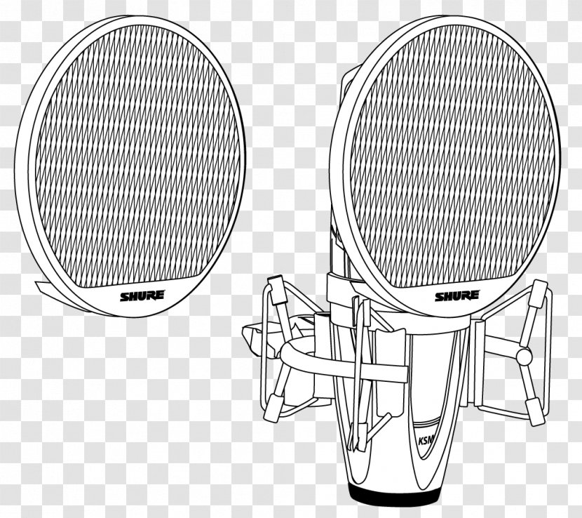 Microphone Shure KSM42 SG - Diaphragm - Микрофоны с широкой мембраной PG42-USB SoundMicrophone Transparent PNG