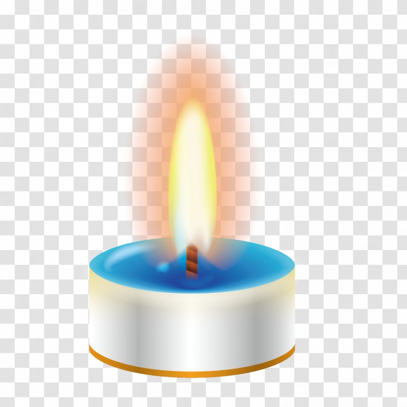 Candle Euclidean Vector Flame - Birthday - White Material Transparent PNG