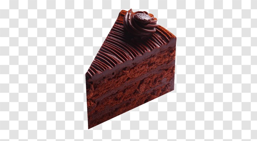 Sachertorte Chocolate Cake Brownie - Dessert - Slice Transparent PNG